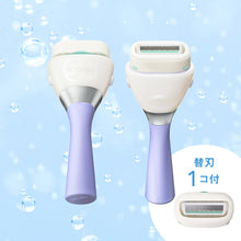 画像をギャラリービューアに読み込む, イントゥイション もっちり肌 スリムホルダー (刃付き)+替刃1コ