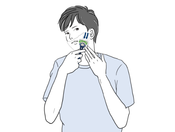 髭の剃り方とカミソリの使い方