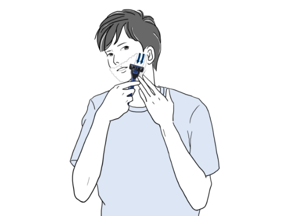 髭の剃り方とカミソリの使い方